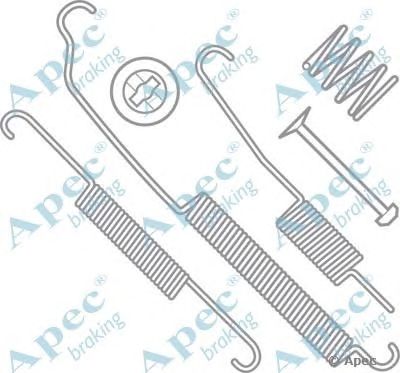 APEC BRAKING kit614 -  Комплектующие, тормозная колодка